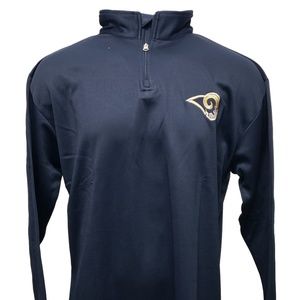 Los Angeles Rams 1/4 Zip NFL Pullover B&T Sizes